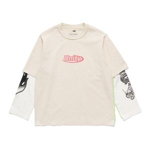 NWT! Heron Preston H2 x H&M UNITY Oversized Long Sleeve Shirt M Flames Dragon